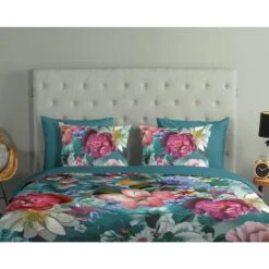 Good Morning Dekbedovertrek "Tiandra" - Petrol - (240x220 Cm) 8 Good Morning Dekbedovertrek "Tiandra" - Petrol - (240x220 Cm) -Winkel Voor Premium Beddengoed 1000045506 0110