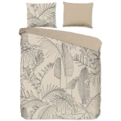 Good Morning Dekbedovertrek "Sym" - Zand - (240x220 Cm)