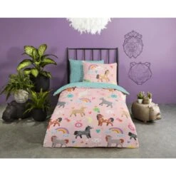 Good Morning Dekbedovertrek "Horses" - Multi - (140x220 Cm) 7 Good Morning Dekbedovertrek "Horses" - Multi - (140x220 Cm) -Winkel Voor Premium Beddengoed 1000045563 0101
