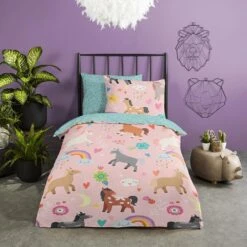 Good Morning Dekbedovertrek "Horses" - Multi - (140x220 Cm) 8 Good Morning Dekbedovertrek "Horses" - Multi - (140x220 Cm) -Winkel Voor Premium Beddengoed 1000045563 0102