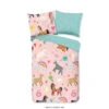 Good Morning Dekbedovertrek "Horses" - Multi - (120x150 Cm) -Winkel Voor Premium Beddengoed 1000045568