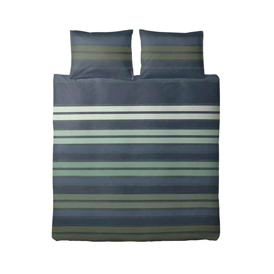 Ten Cate Katoenen Lits-Jumeaux Dekbedovertrek - 240x200/220 - Donell Blauw/Groen 4 Ten Cate Katoenen Lits-Jumeaux Dekbedovertrek - 240x200/220 - Donell Blauw/Groen - Afbeelding 2