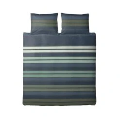 Ten Cate Katoenen Lits-Jumeaux Dekbedovertrek - 240x200/220 - Donell Blauw/Groen