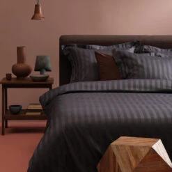 Damai Dekbedovertrek Katoen-satijn - 240 X 240/220cm - Grijs -Winkel Voor Premium Beddengoed 1000051414 0103