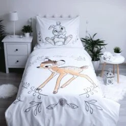 Disney Bambi Dekbedovertrek, Circle - Eenpersoons - 140 X 200 Cm - Katoen 8 Disney Bambi Dekbedovertrek, Circle - Eenpersoons - 140 X 200 Cm - Katoen -Winkel Voor Premium Beddengoed 1000053404 0102