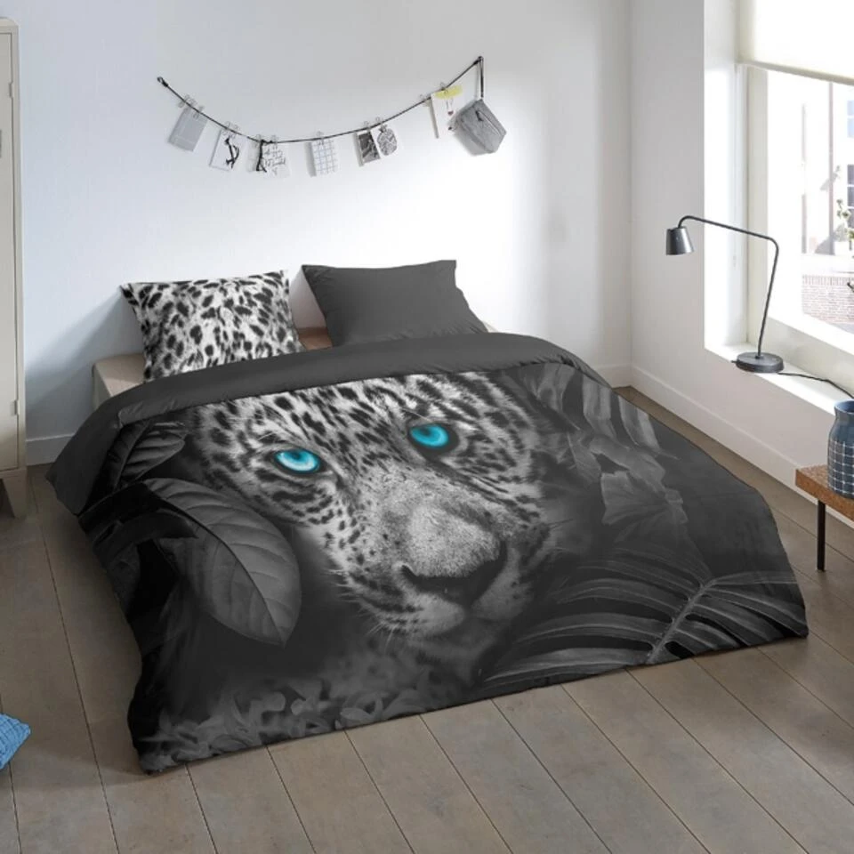 Pure Dekbedovertrek "Blue Eyes" - Antraciet - (140x220 Cm) 4 Pure Dekbedovertrek "Blue Eyes" - Antraciet - (140x220 Cm) - Afbeelding 2