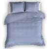 Flanellen Romanette Dekbedovertrek Duchesse Blauw/Wit-240 X 200/220 Cm -Winkel Voor Premium Beddengoed 1000057425