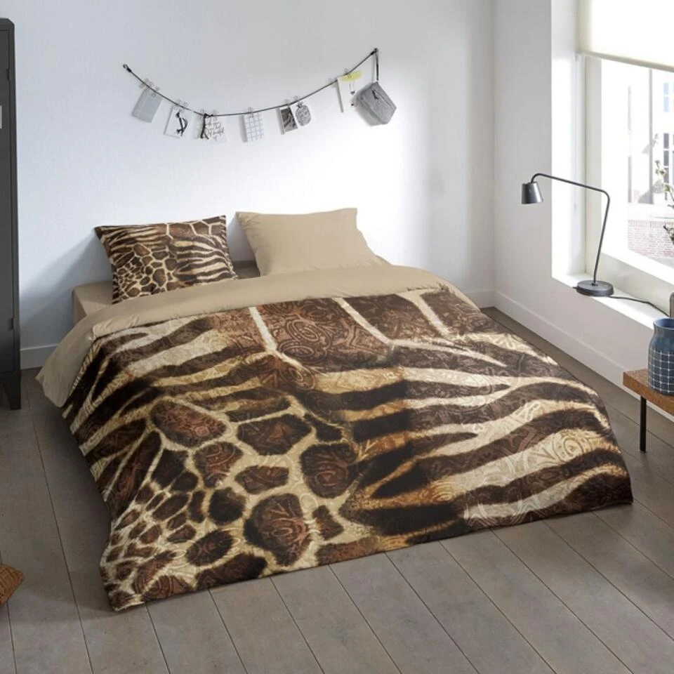 Pure Dekbedovertrek "Kinga" - Bruin - (140x220 Cm) 4 Pure Dekbedovertrek "Kinga" - Bruin - (140x220 Cm) - Afbeelding 2