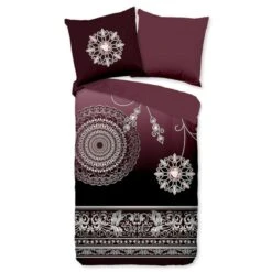Pure Dekbedovertrek "Asiya" - Bordeaux - (240x220 Cm) -Winkel Voor Premium Beddengoed 1000060496 0102