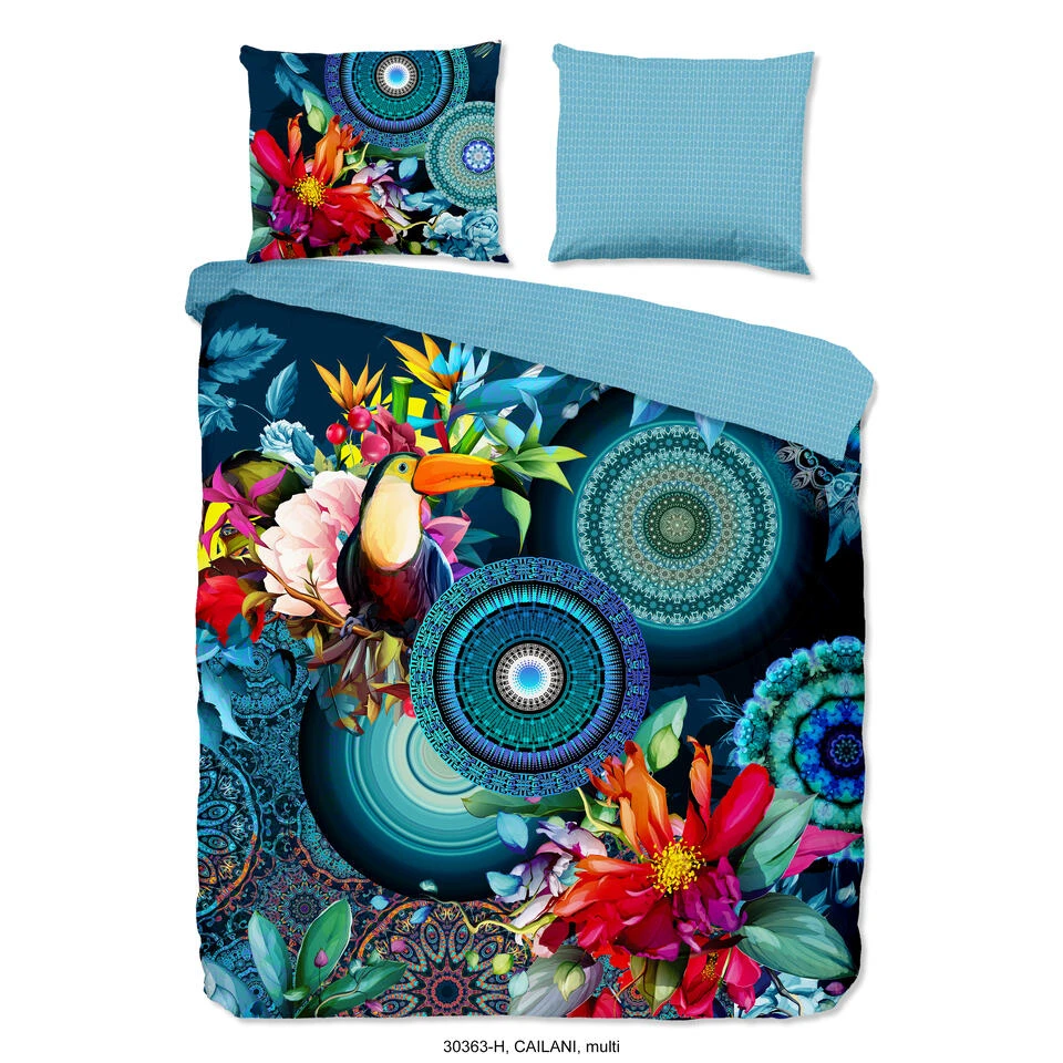 HIP Dekbedovertrek "Cailani" - Multi - (200x220 Cm) 3 HIP Dekbedovertrek "Cailani" - Multi - (200x220 Cm)