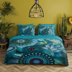 HIP Dekbedovertrek "Luciano" - Petrol - (140x220 Cm) -Winkel Voor Premium Beddengoed 1000061711 0102