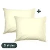 Zavelo Kussenslopen - Hotelkwaliteit - Set Van 2 Stuks - Ivoor - 60x70cm - 10... -Winkel Voor Premium Beddengoed 1000061752