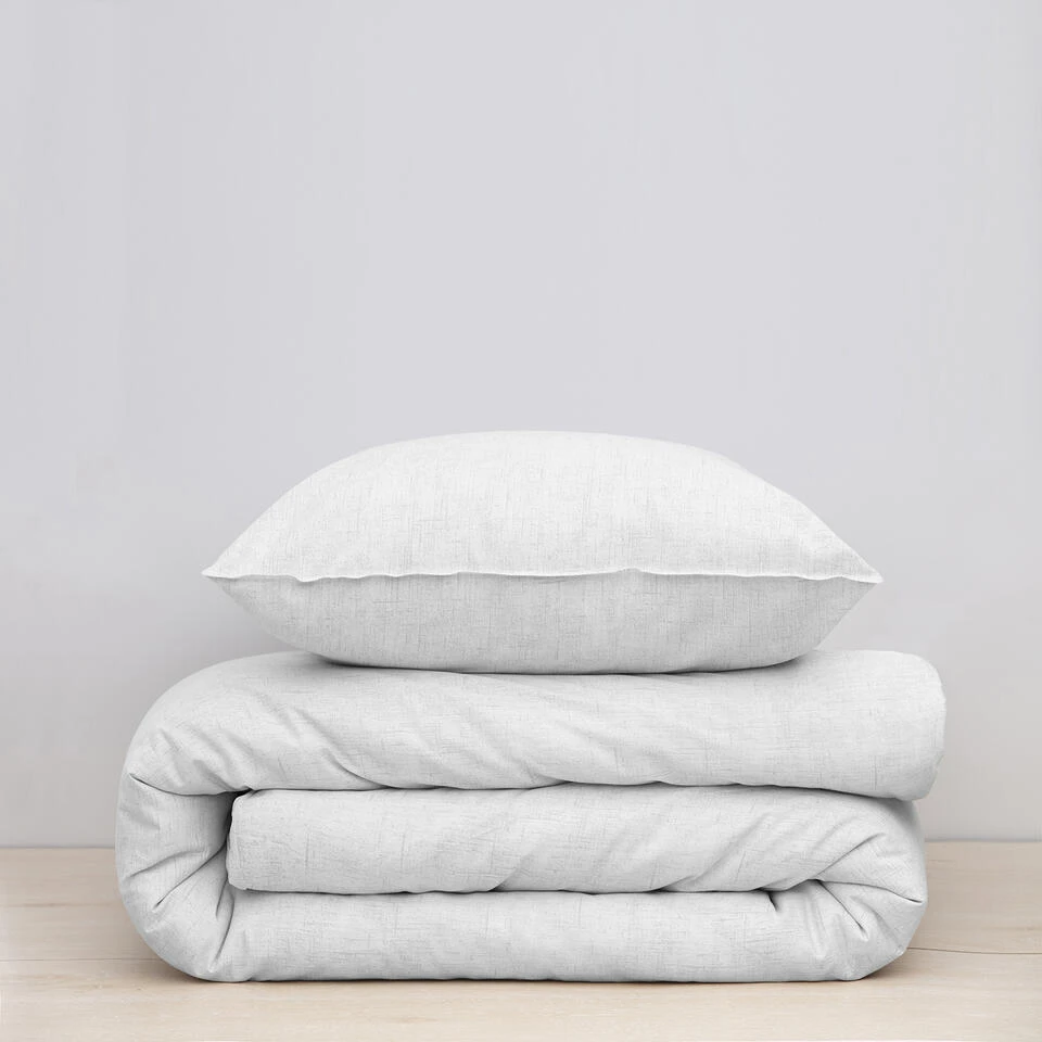 Damai Dekbedovertrek Ebba - Biologisch Katoen - 260x200/220 Cm - Off White 3 Damai Dekbedovertrek Ebba - Biologisch Katoen - 260x200/220 Cm - Off White - Afbeelding 2