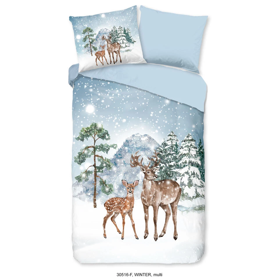 Good Morning Dekbedovertrek "Winter" - Multi - (140x220 Cm) 3 Good Morning Dekbedovertrek "Winter" - Multi - (140x220 Cm)