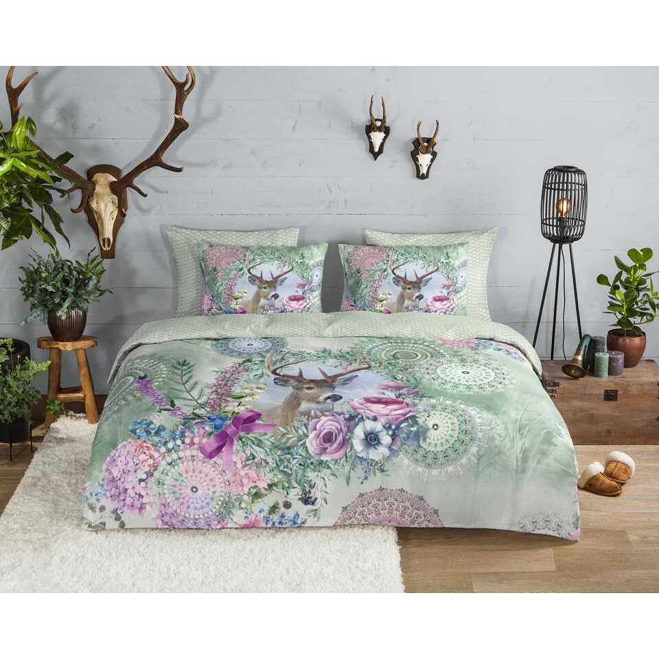 HIP Dekbedovertrek "Romini" - Multi - (200x220 Cm) 4 HIP Dekbedovertrek "Romini" - Multi - (200x220 Cm) - Afbeelding 2