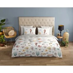 Good Morning Dekbedovertrek "Beachy" - Multi - (200x220 Cm) -Winkel Voor Premium Beddengoed 1000065911 0101