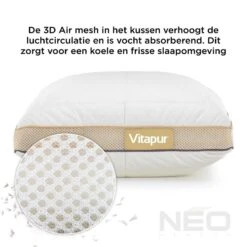 NEO Hybride Memory Foam Kinderkussen - 40x60 Cm -Winkel Voor Premium Beddengoed 1000080654 0102