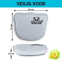 Vitapur - My First Panda Pillow 26x23 Cm - Blauw -Winkel Voor Premium Beddengoed 1000080660 0102