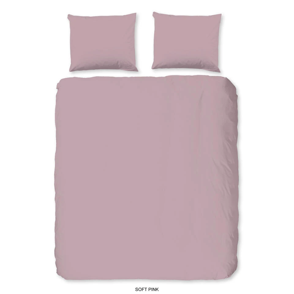 Good Morning Dekbedovertrek "Uni Soft Pink" - Roze - (200x220 Cm) 3 Good Morning Dekbedovertrek "Uni Soft Pink" - Roze - (200x220 Cm)