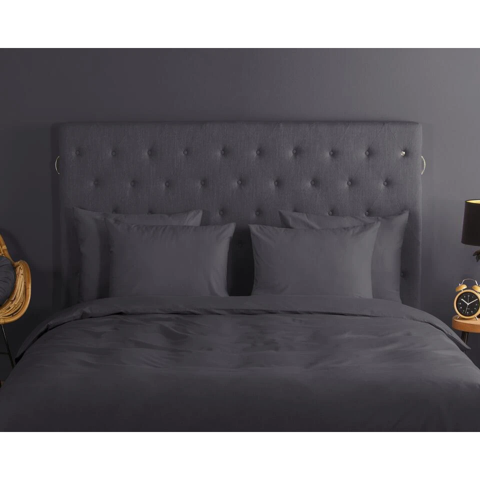 Good Morning Dekbedovertrek "uni Anthracite" - Antraciet - (200x220 Cm) 5 Good Morning Dekbedovertrek "uni Anthracite" - Antraciet - (200x220 Cm) - Afbeelding 3