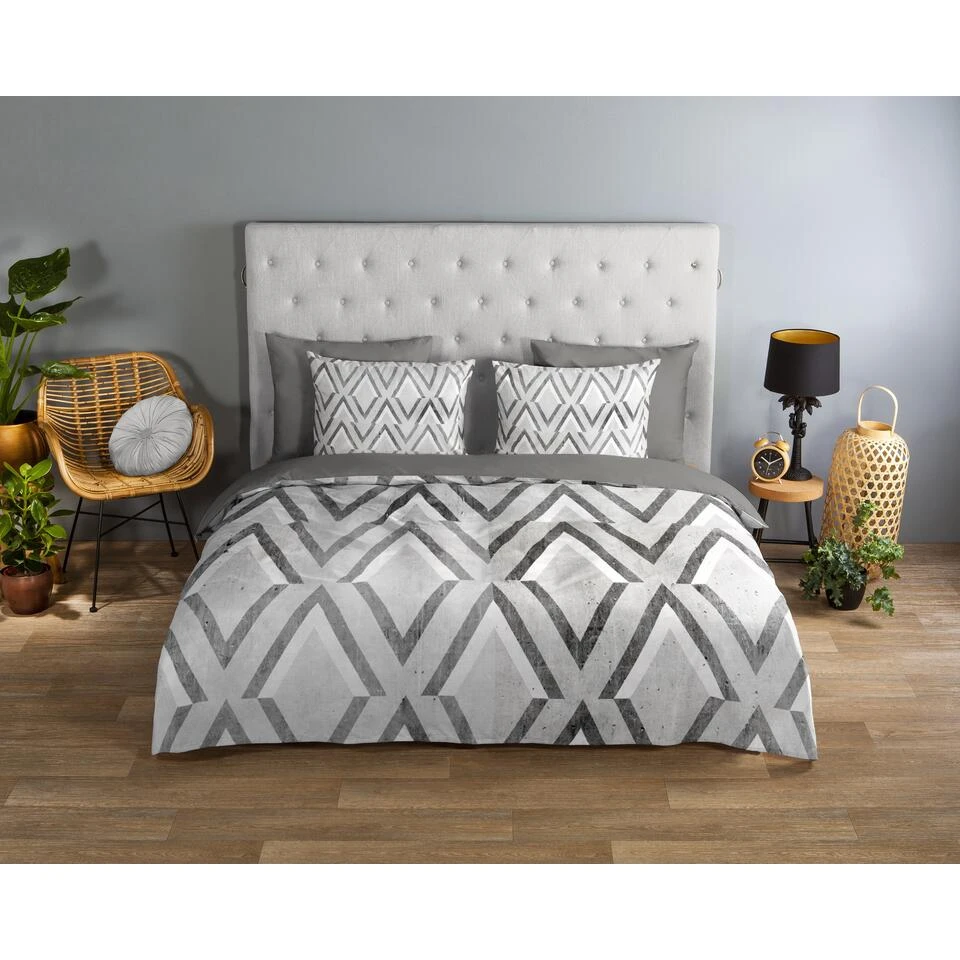 Good Morning Dekbedovertrek "Alice" - Grijs - (200x220 Cm) 4 Good Morning Dekbedovertrek "Alice" - Grijs - (200x220 Cm) - Afbeelding 2