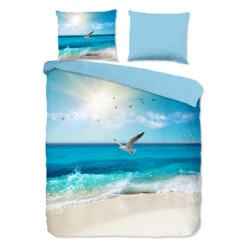 Good Morning Dekbedovertrek "strandthema" - Multi - (240x200/220 Cm) - Katoen