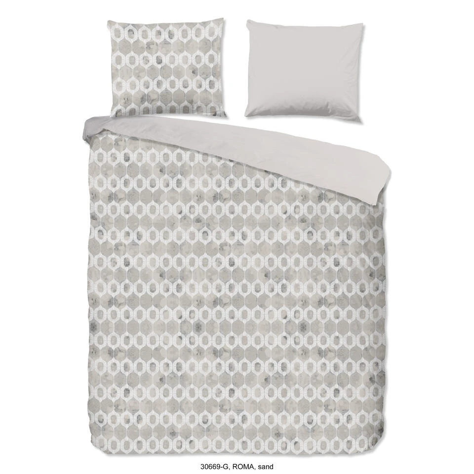 Good Morning Dekbedovertrek "Roma" - Zand - (240x220 Cm) 3 Good Morning Dekbedovertrek "Roma" - Zand - (240x220 Cm)