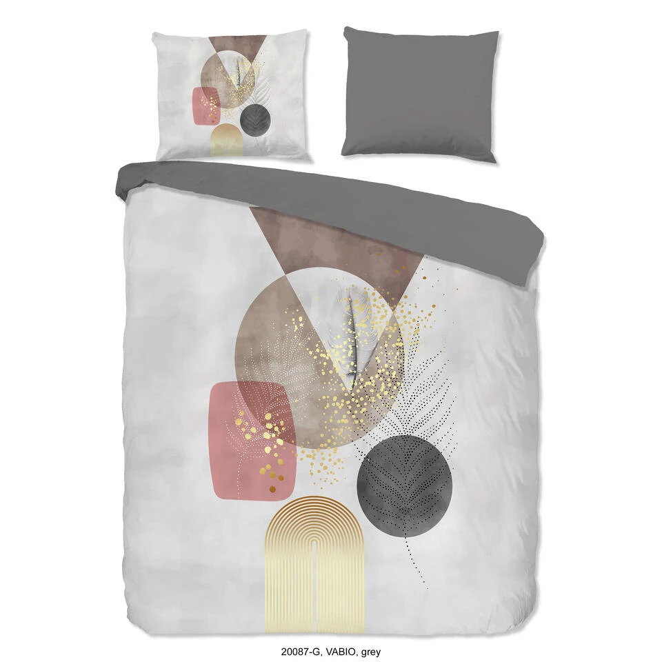 Good Morning Dekbedovertrek "Vabio" - Grijs - (240x220 Cm) 3 Good Morning Dekbedovertrek "Vabio" - Grijs - (240x220 Cm)