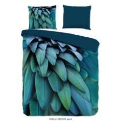 Pure Dekbedovertrek "Heather" - Petrol - (200x220 Cm)