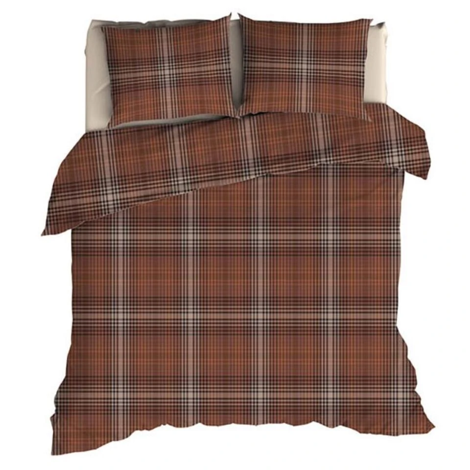 Romanette Flanellen Dekbedovertrek Stirling Roestbruin-2-persoons (200 X 200/... 3 Romanette Flanellen Dekbedovertrek Stirling Roestbruin-2-persoons (200 X 200/...