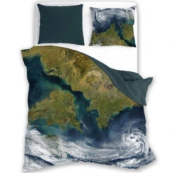 Faro Dekbedovertrek, Earth - Eenpersoons - 140 X 200 Cm - Katoen