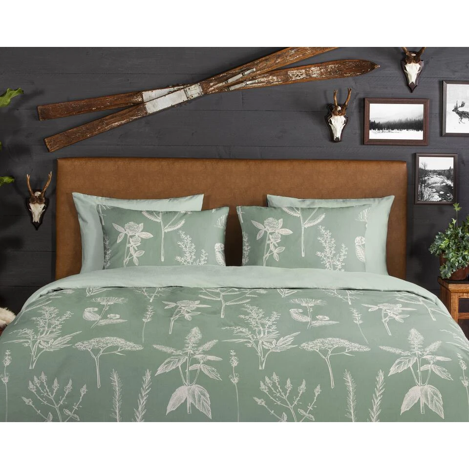 Good Morning Dekbedovertrek "Herbs" - Groen - (240x220 Cm) 5 Good Morning Dekbedovertrek "Herbs" - Groen - (240x220 Cm) - Afbeelding 3
