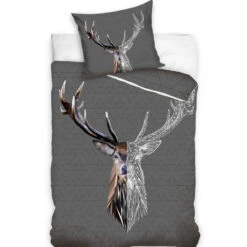 Animal Pictures Dekbedovertrek, Hert - Eenpersoons - 140 X 200 Cm - Katoen