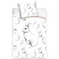 Animal Pictures Dekbedovertrek, Konijntjes - Eenpersoons - 140 X 200 Cm - Katoen