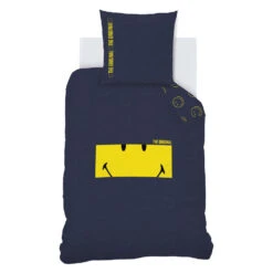 Smiley Dekbedovertrek Frame - Eénpersoons - 140 X 200 Cm - Katoen