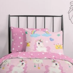 Good Morning Dekbedovertrek "Unilove" - Roze - (100x135 Cm) 9 Good Morning Dekbedovertrek "Unilove" - Roze - (100x135 Cm) -Winkel Voor Premium Beddengoed 1000094451 0103