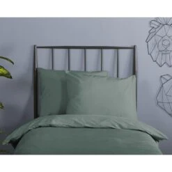 Good Morning Dekbedovertrek "" - Groen - (120x150 Cm) 8 Good Morning Dekbedovertrek "" - Groen - (120x150 Cm) -Winkel Voor Premium Beddengoed 1000094460 0111