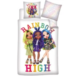 Rainbow High Dekbedovertrek, Pose - 140 X 200 + 63 X 63 Cm - Polyester