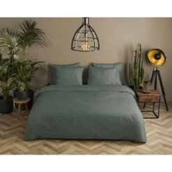 HIP Dekbedovertrek "" - Groen - (200x220 Cm) -Winkel Voor Premium Beddengoed 1000096066 0101