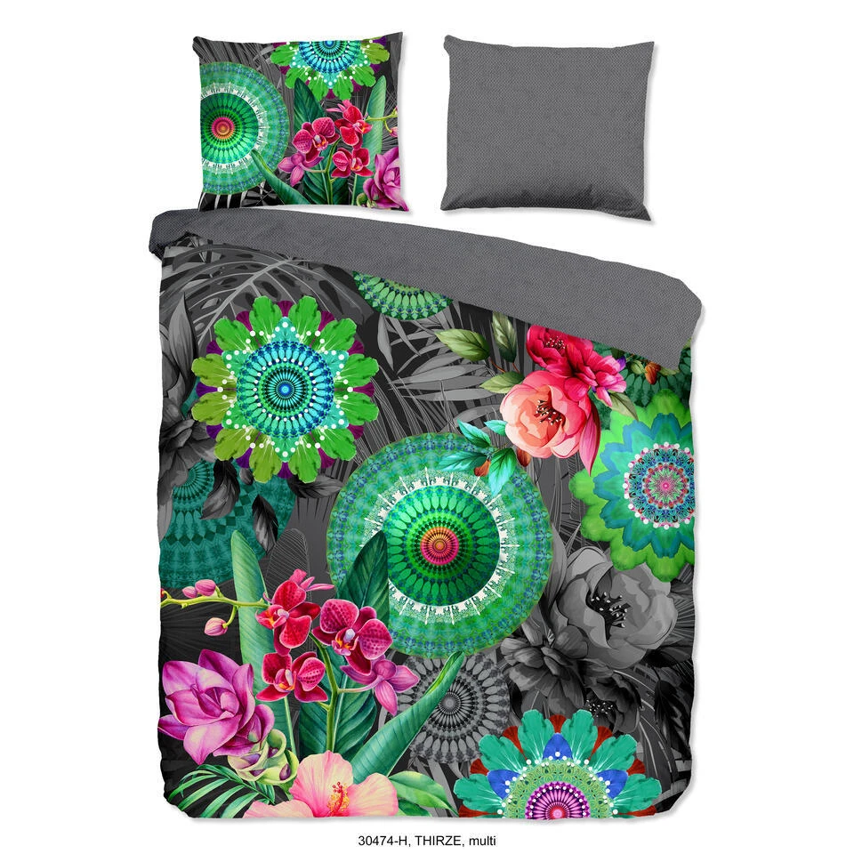 HIP Dekbedovertrek "Thirze" - Multi - (240x220 Cm) 3 HIP Dekbedovertrek "Thirze" - Multi - (240x220 Cm)