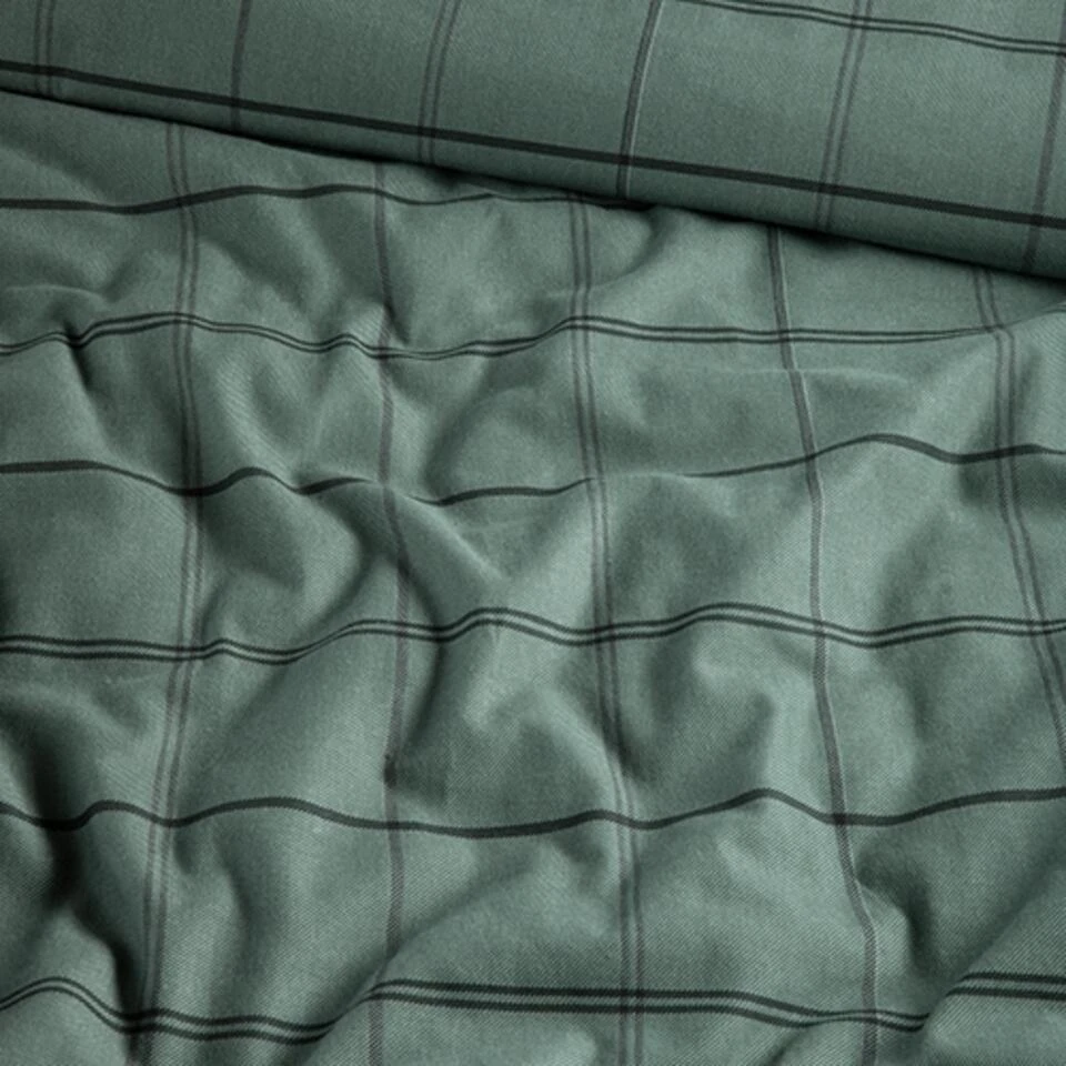 Cinderella Dekbedovertrek Kody - Flanel - 240x200/220 Cm - Green 6 Cinderella Dekbedovertrek Kody - Flanel - 240x200/220 Cm - Green - Afbeelding 4