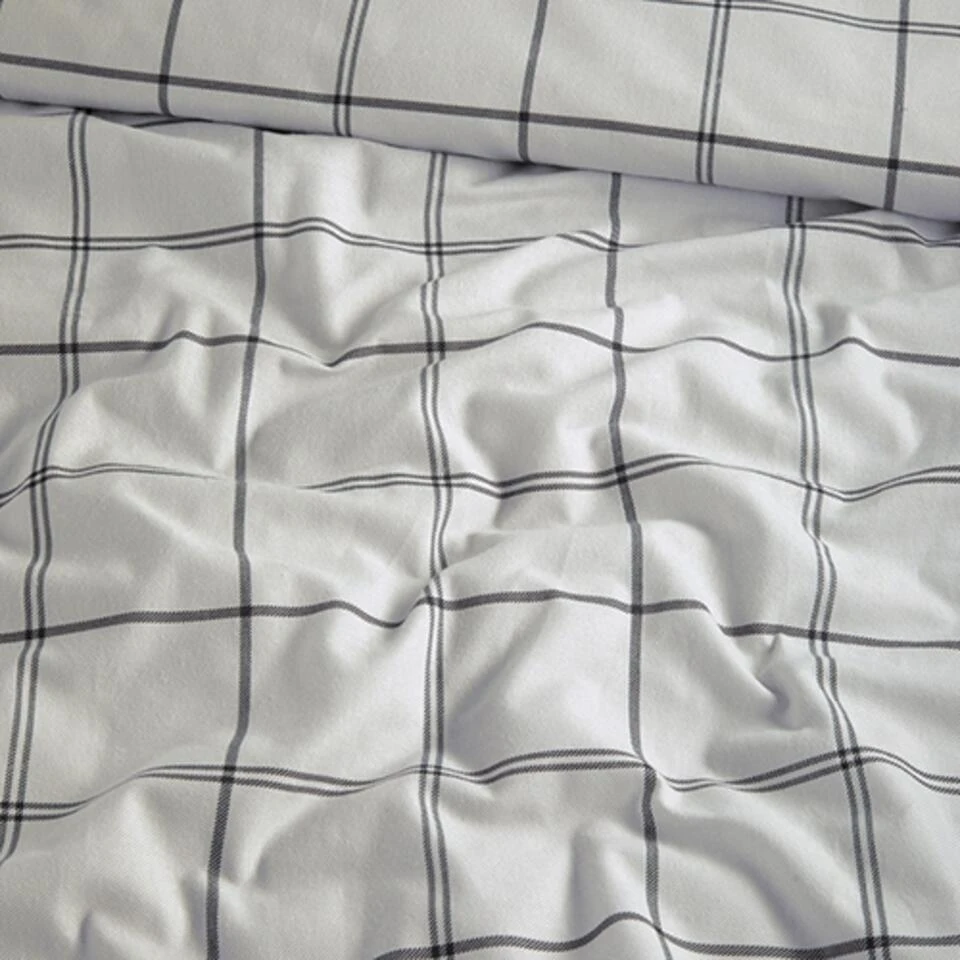 Cinderella Dekbedovertrek Kody - Flanel - 200x200/220 Cm - Off White 6 Cinderella Dekbedovertrek Kody - Flanel - 200x200/220 Cm - Off White - Afbeelding 4