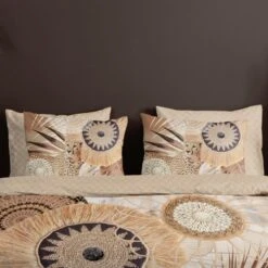 HIP Dekbedovertrek "Raeni" - Taupe - (200x220 Cm) -Winkel Voor Premium Beddengoed 1000097572 0102