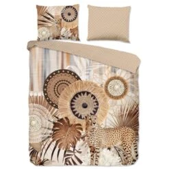 Nieuwe Producten 3 HIP Dekbedovertrek "Raeni" - Taupe - (240x220 Cm)