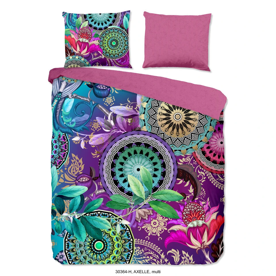 HIP Dekbedovertrek "Axelle" - Multi - (200x220 Cm) 3 HIP Dekbedovertrek "Axelle" - Multi - (200x220 Cm)
