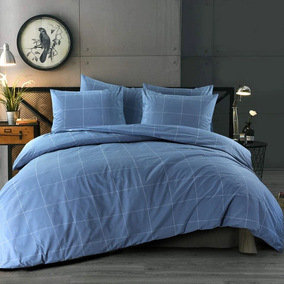 Day Dream Duuk - Dekbedovertrek - Eenpersoons - 140x200/220 Cm - Blauw 4 Day Dream Duuk - Dekbedovertrek - Eenpersoons - 140x200/220 Cm - Blauw - Afbeelding 2