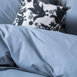 Dindi Home - Dekbedovertrek Plain Beauty - 260x220 Cm - Blauw -Winkel Voor Premium Beddengoed 1000098633 0103