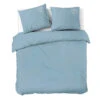 Dindi Home - Dekbedovertrek Plain Beauty - 260x220 Cm - Blauw -Winkel Voor Premium Beddengoed 1000098633