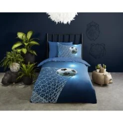 Pure Dekbedovertrek "Fans" - Blauw - (135x200 Cm) -Winkel Voor Premium Beddengoed 1000098879 0101