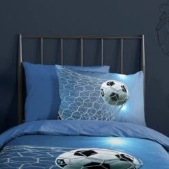 Pure Dekbedovertrek "Fans" - Blauw - (135x200 Cm) -Winkel Voor Premium Beddengoed 1000098879 0103